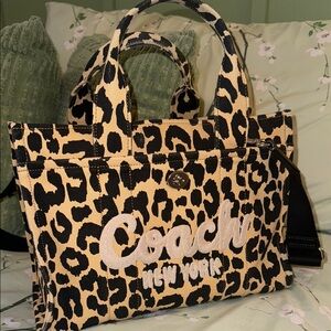 Coach Leopard Print Tote Bag